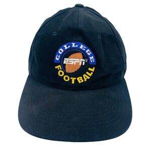 Vintage 90s ESPN College Football Hat NCAA Sports Channel Strapback Hat